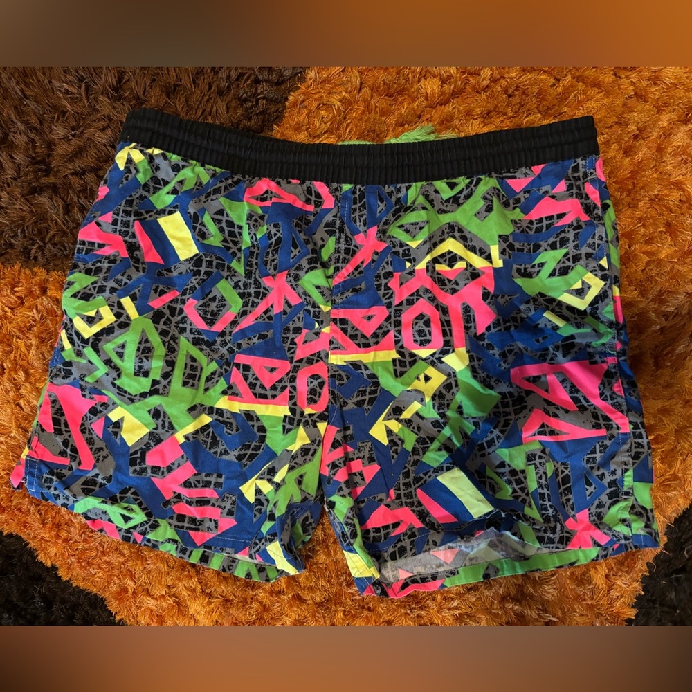 Vintage, Hobie, Men’s, Neon Print, Shorts